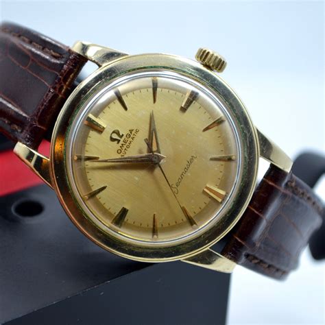 omega gold watch automatic